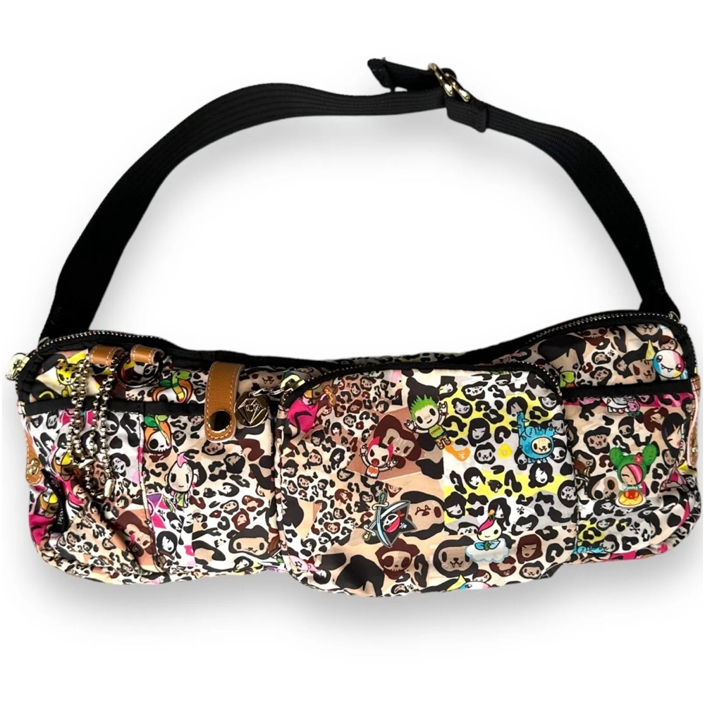 Tokidoki Bag Leo Leopard  Rainbow Zipper Messenger Crossbody Fanny Pack Purse